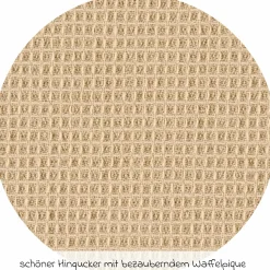 Stoff-Wickelauflage 70 x 85 cm - Waffelpique