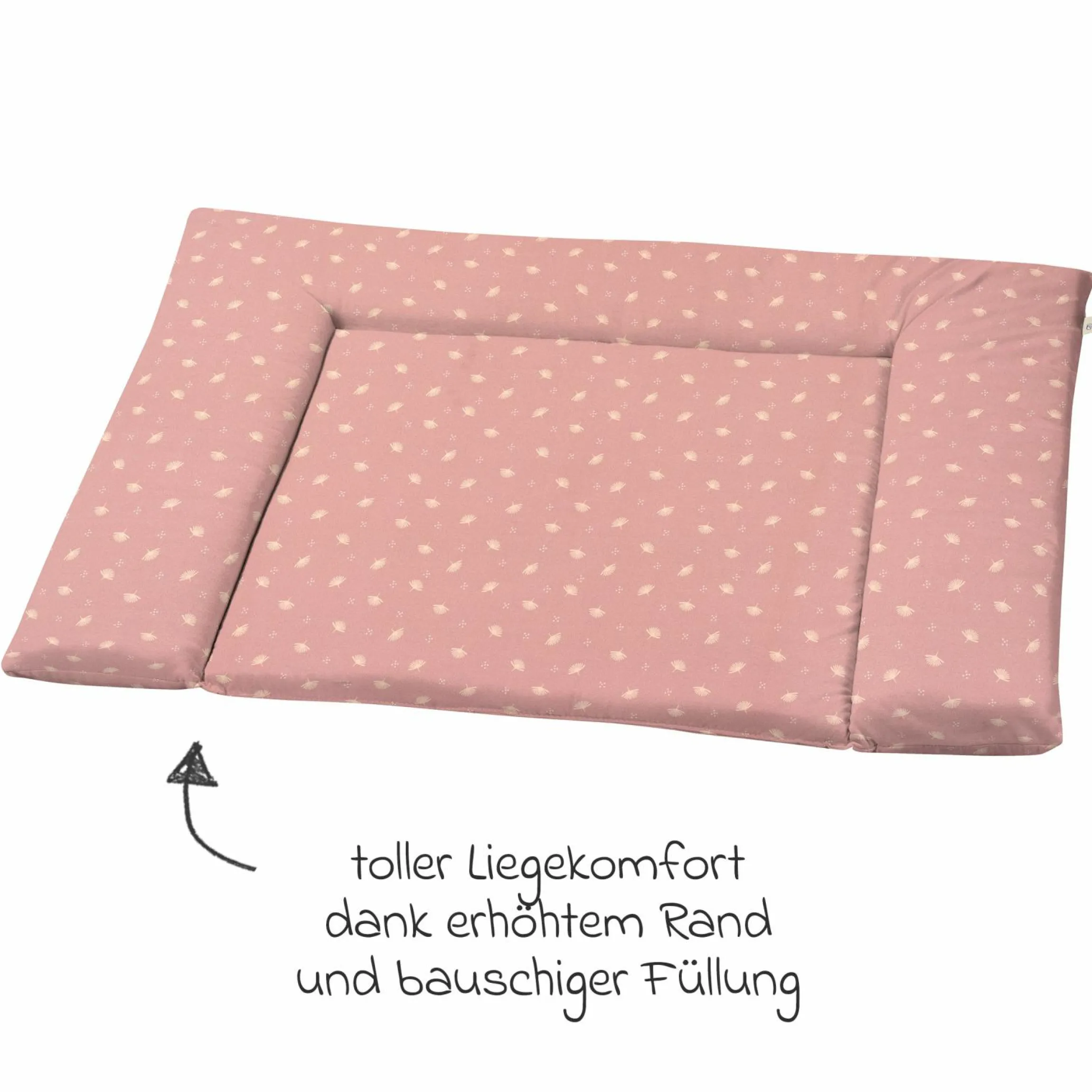 Stoff-Wickelauflage Jersey 70 x 85 cm - Pretty