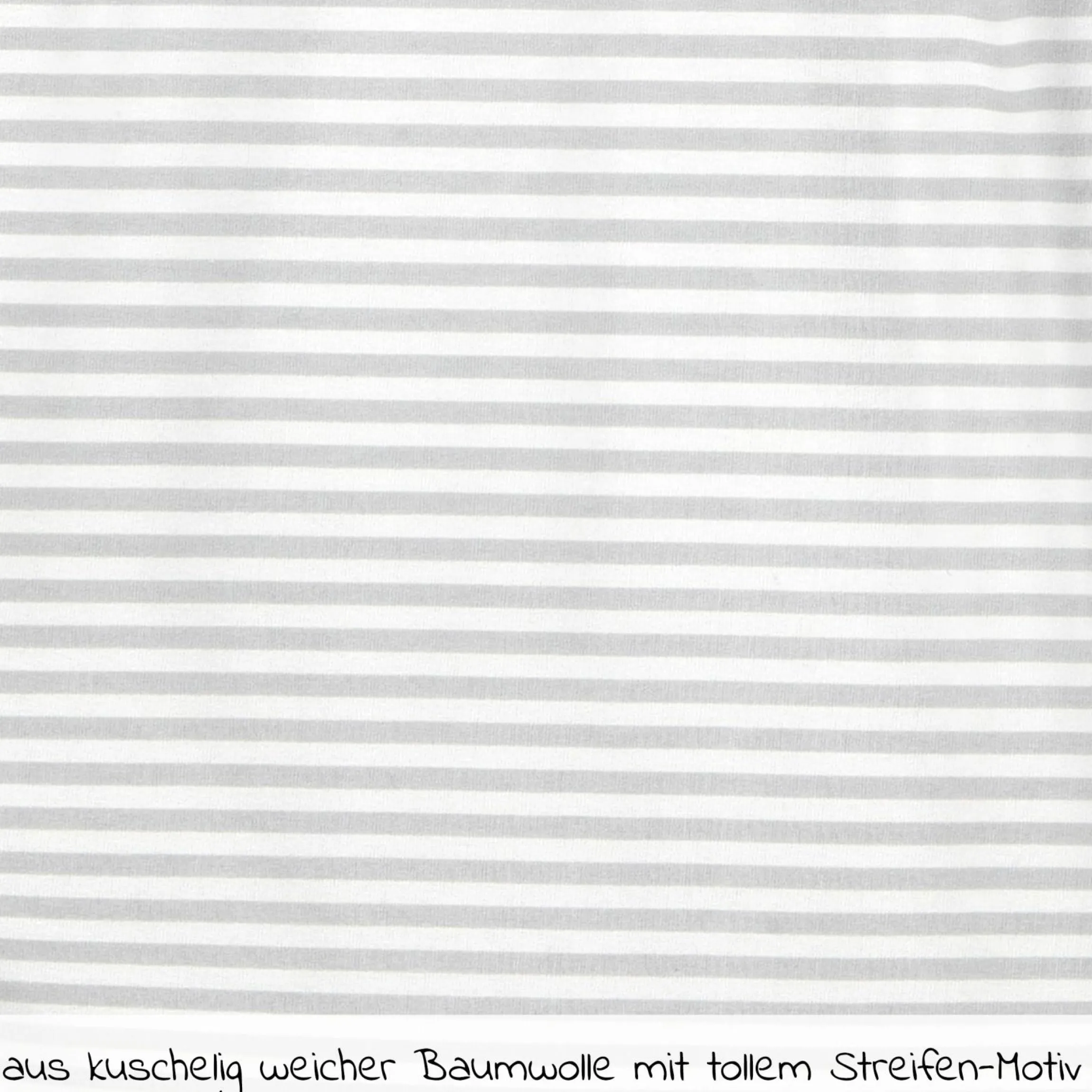 Strampelsack Schlupfmäxchen Jersey Thermo - Stripes - Grey