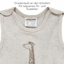 Strampler - Giraffe - Beige Melange - Gr. 68