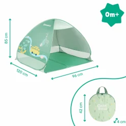 Strandmuschel mit UV-Schutz