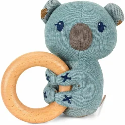 Strick-Greifling mit Holz aus Bio-Baumwolle - Koala Kalla