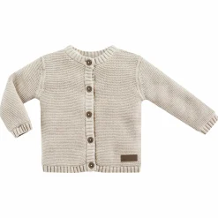 Strickjacke - Beige Melange - Gr. 68
