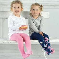 Strumpfhose 2er Pack - Bonbons Marine Rosa - Gr. 74/80
