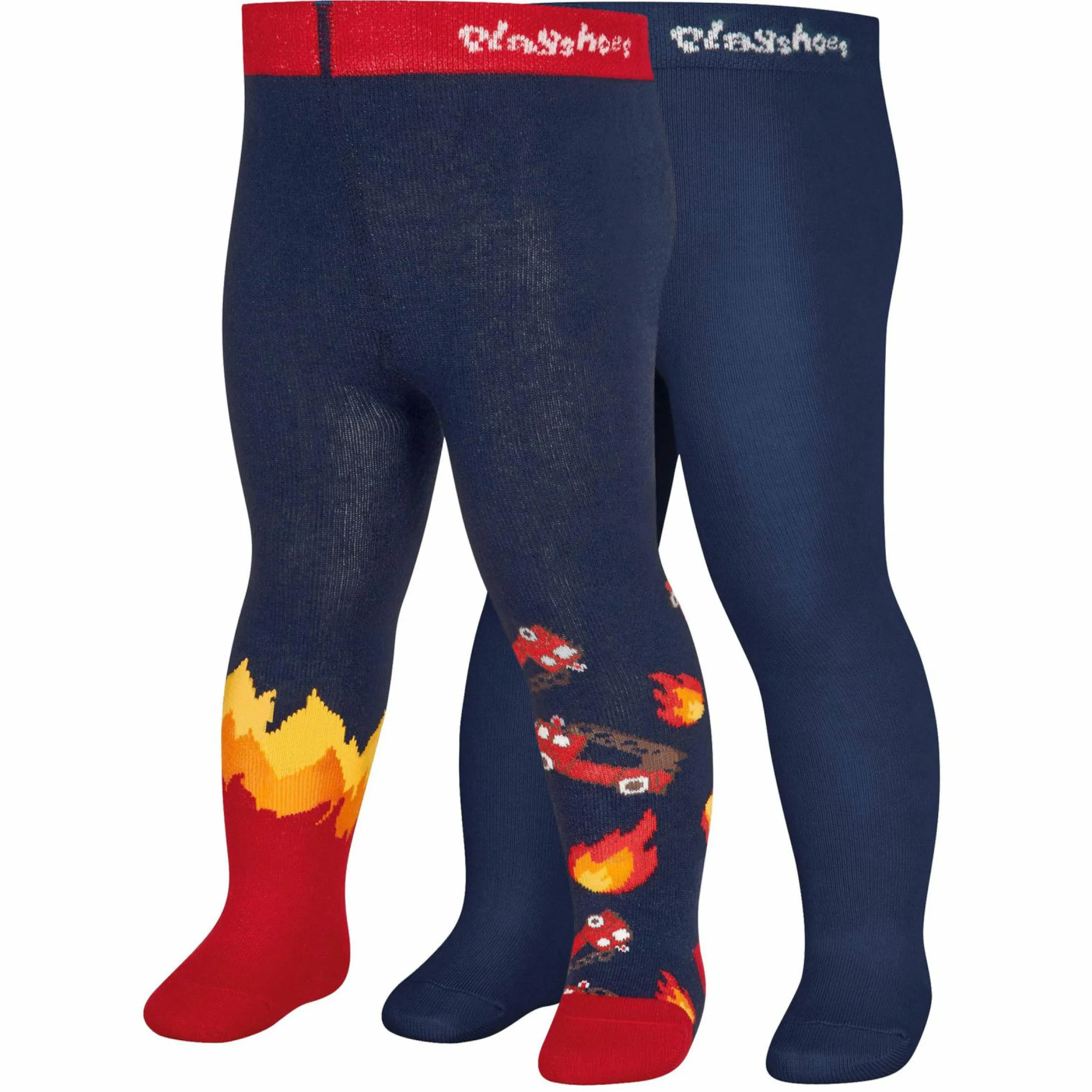 Strumpfhose 2er Pack - Feuerwehr Marine - Gr. 74/80