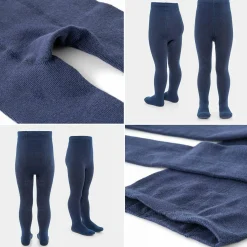 Strumpfhose 4er Pack - Marine Grau-Melange - Gr. 74/80