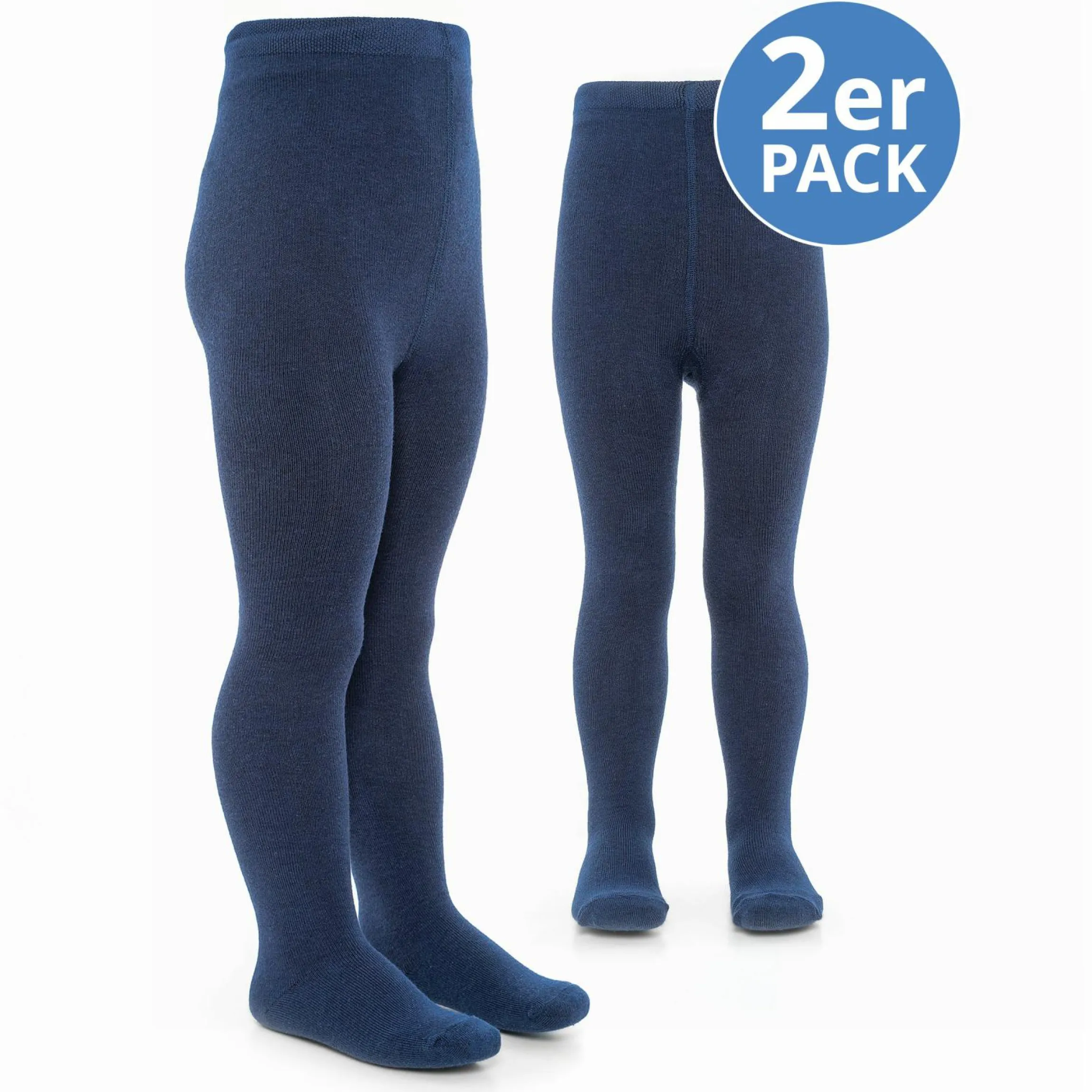 Strumpfhose 2er Pack - Marine - Gr. 98/104