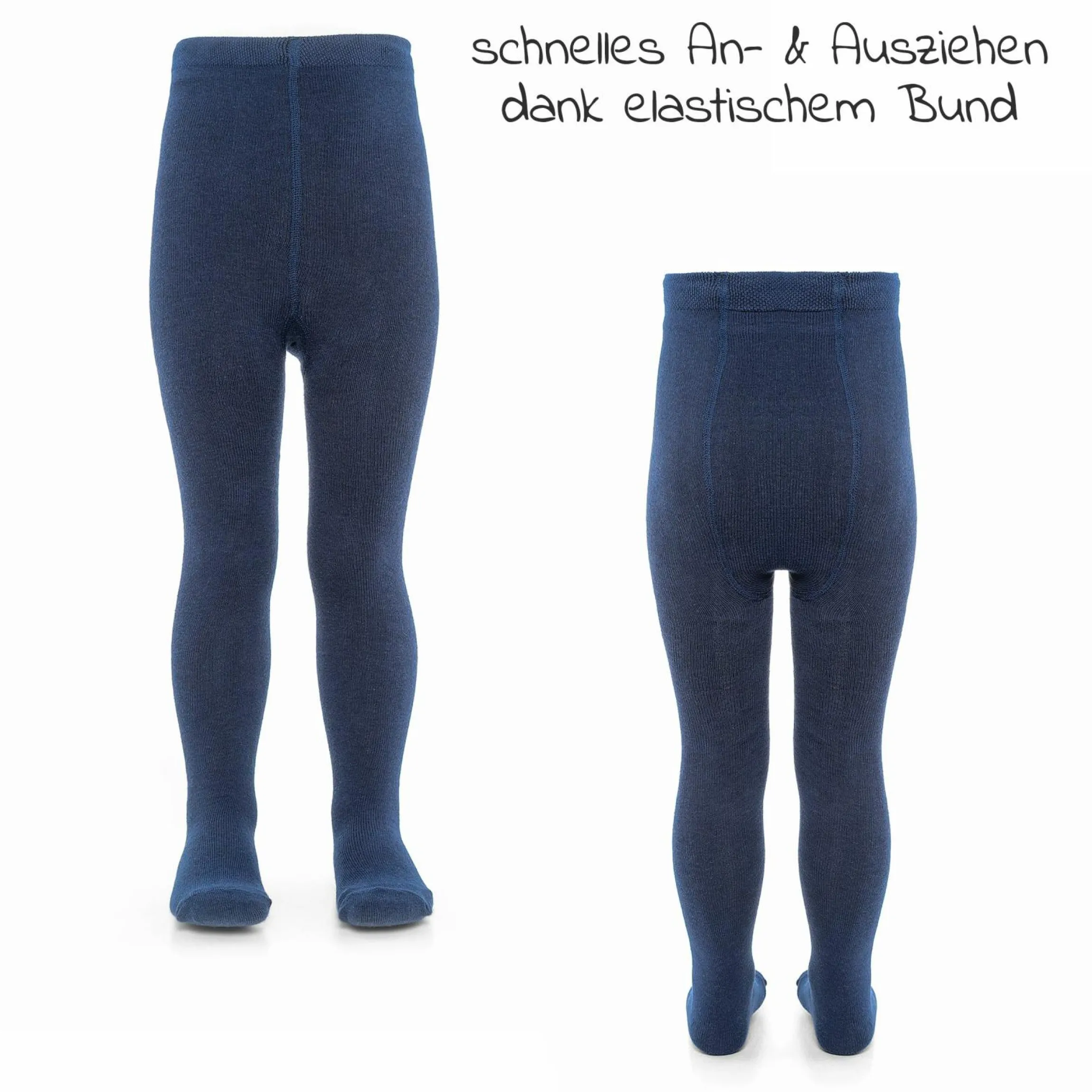 Strumpfhose 2er Pack - Marine - Gr. 98/104