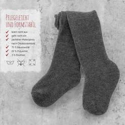 Strumpfhose 4er Pack - Natur Anthrazit-Melange - Gr. 86/92