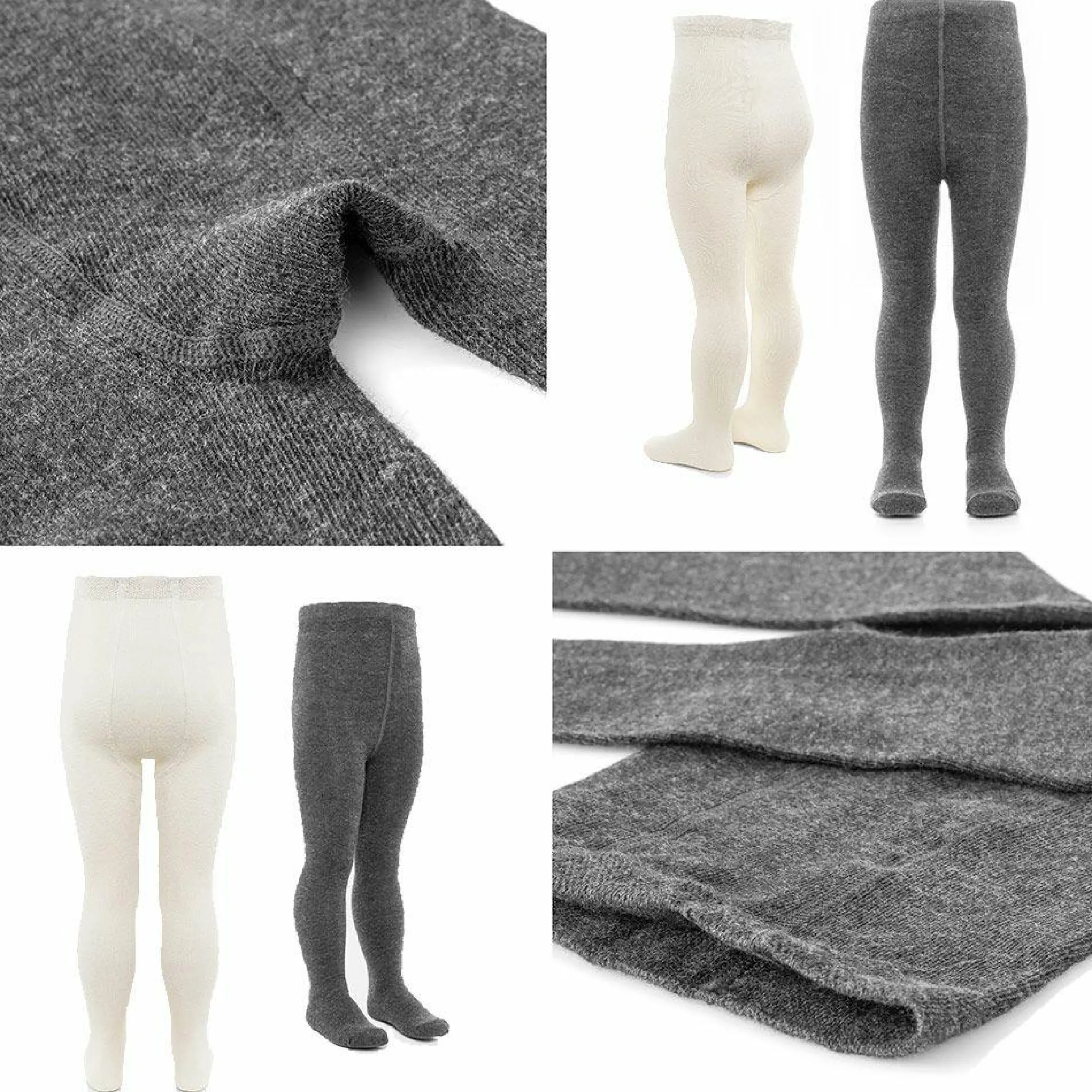 Strumpfhose 4er Pack - Natur Anthrazit-Melange - Gr. 86/92