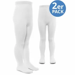Strumpfhose 2er Pack - Weiß - Gr. 86/92