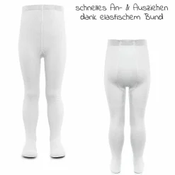 Strumpfhose 2er Pack - Weiß - Gr. 86/92