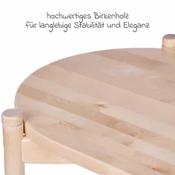 Stubenbett 2in1 Cradle - umbaubar zum Kindertisch & Aufbewahrungskorb - Teddy - Offwhite