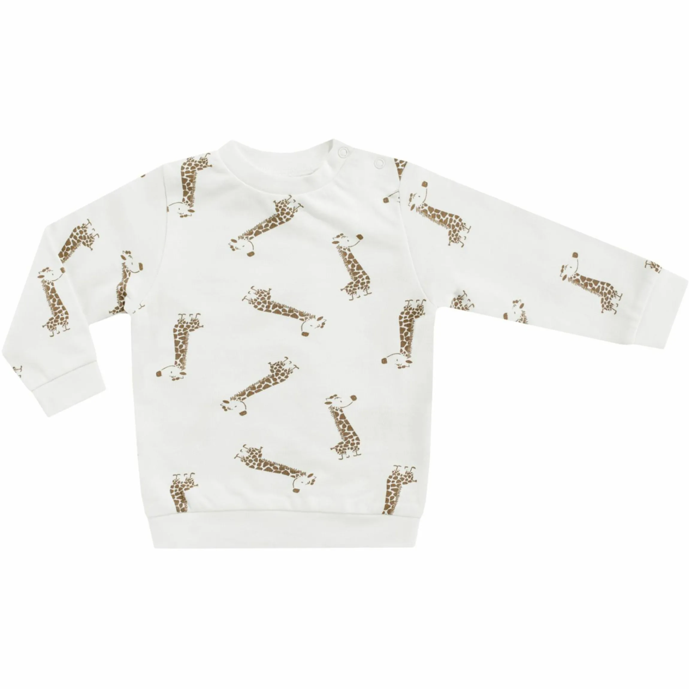 Sweatshirt - Giraffe Allover - Offwhite - Gr. 74