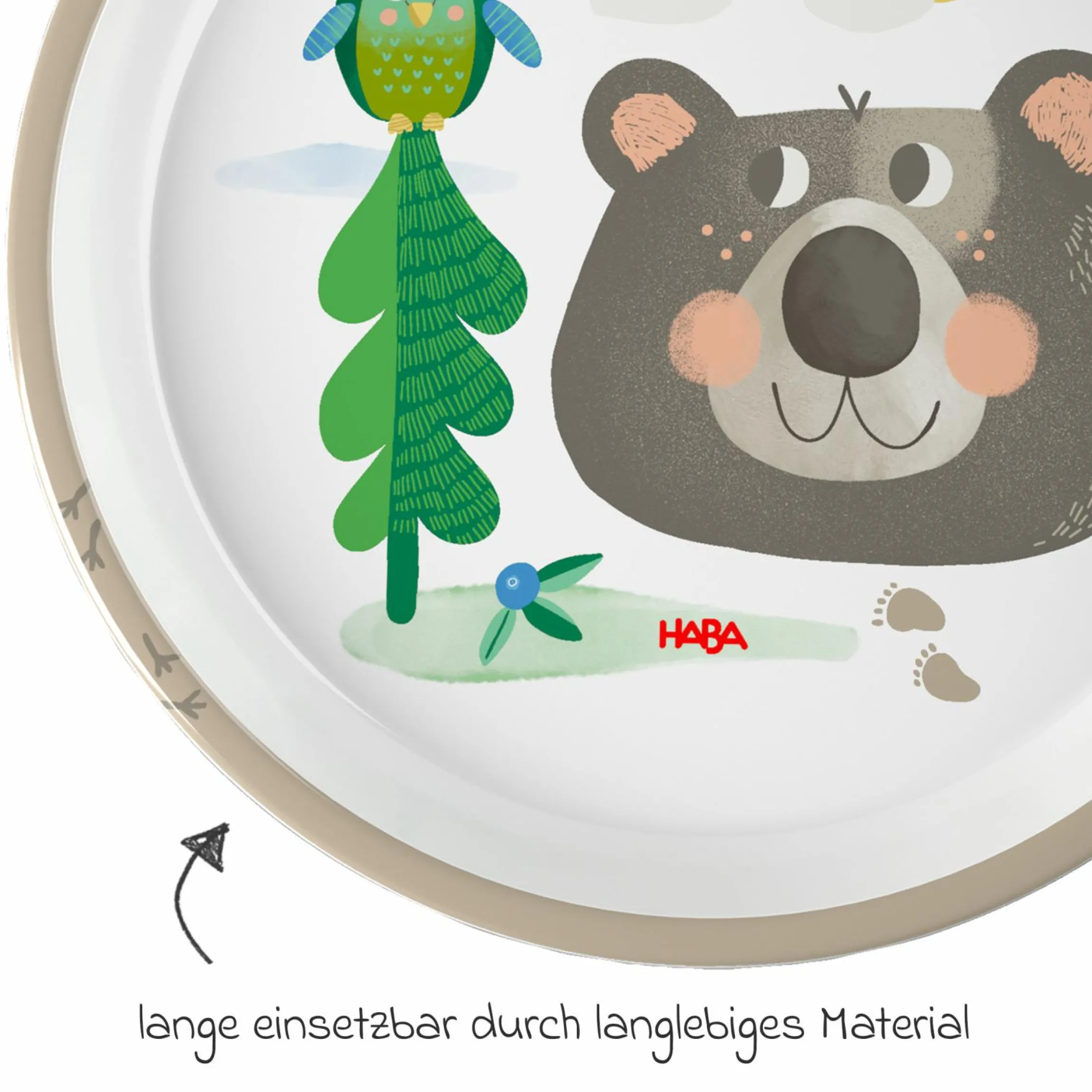 Teller rutschhemmend - Wald