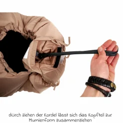 Thermo-Fleece Fußsack Iglu - Sand