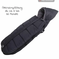 Thermo-Fleece Fußsack Mila - Anthrazit