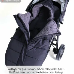 Thermo-Fleece Fußsack Mila - Anthrazit