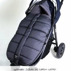 Thermo-Fleece Fußsack Mila - Anthrazit