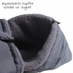 Thermo-Fleece Fußsack Mila - Anthrazit