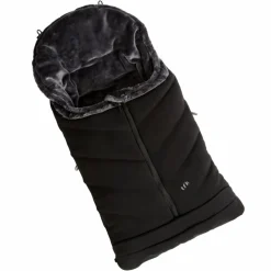 Thermo-Fleece Fußsack mit verlängerbarem Fußteil - Schwarz - Kollektion 2025