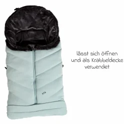 Thermo-Fleece Fußsack mit verlängerbarem Fußteil - Blau - Kollektion 2025