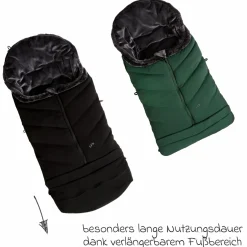 Thermo-Fleece Fußsack mit verlängerbarem Fußteil - Olive - Kollektion 2025