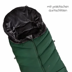 Thermo-Fleece Fußsack mit verlängerbarem Fußteil - Olive - Kollektion 2025