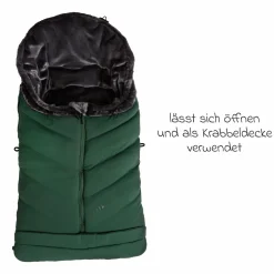 Thermo-Fleece Fußsack mit verlängerbarem Fußteil - Olive - Kollektion 2025
