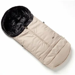 Thermo-Fleece Fußsack mit verlängerbarem Fußteil - Sandbraun