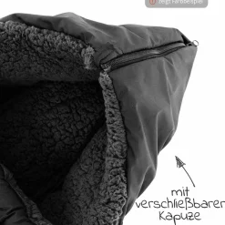 Thermo-Sherpa-Fleece Fußsack XL Too - Anthracite