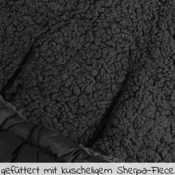 Thermo-Sherpa-Fleece Fußsack XL Too - Anthracite