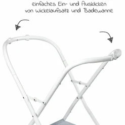 3-tlg. Badestation / Bade-Wickelkombination Camele'o - Light Mist