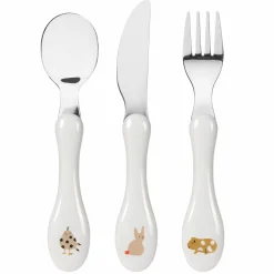 3-tlg. Besteck-Set - Little Mateys - Spicy Orange