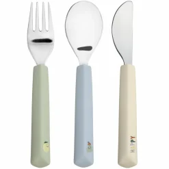 3-tlg- Besteck-Set Cutlery mit Silikon-Griff - Happy Fruits - Lemon