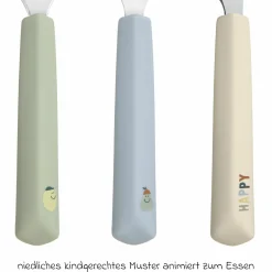 3-tlg- Besteck-Set Cutlery mit Silikon-Griff - Happy Fruits - Lemon