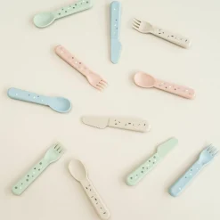 3-tlg. Besteck-Set Foodie - Happy Dots - Sand