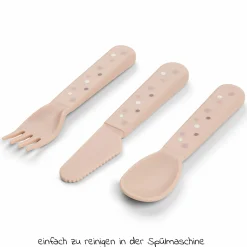 3-tlg. Besteck-Set Foodie - Happy Dots - Powder