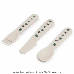 3-tlg. Besteck-Set Foodie - Tiny Farm - Sand