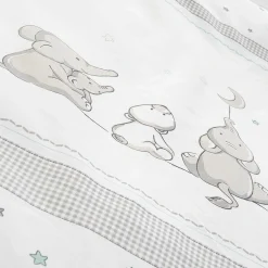 2-tlg. Bettwäsche 100 x 135 cm / 40 x 60 cm - Sternenzauber - Weiß
