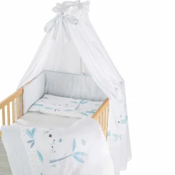 4-tlg. Bettwäsche-Set Decke 100 x 135 cm , Kissen 40 x 60 cm, Nestchen, Himmel - Koala