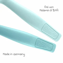 2-tlg. Esslernbesteck eat green - Blau
