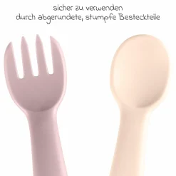 2-tlg. Esslernbesteck eat green - Lila