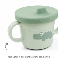 6-tlg. Esslern-Set Foodie - Croco - Grün