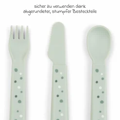 5-tlg. Esslern-Set Foodie - Croco - Grün
