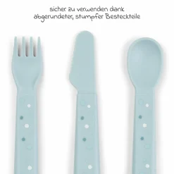 5-tlg. Esslern-Set Foodie - Elphee - Blau