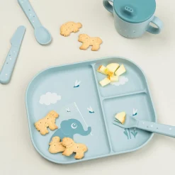 5-tlg. Esslern-Set Foodie - Elphee - Blau
