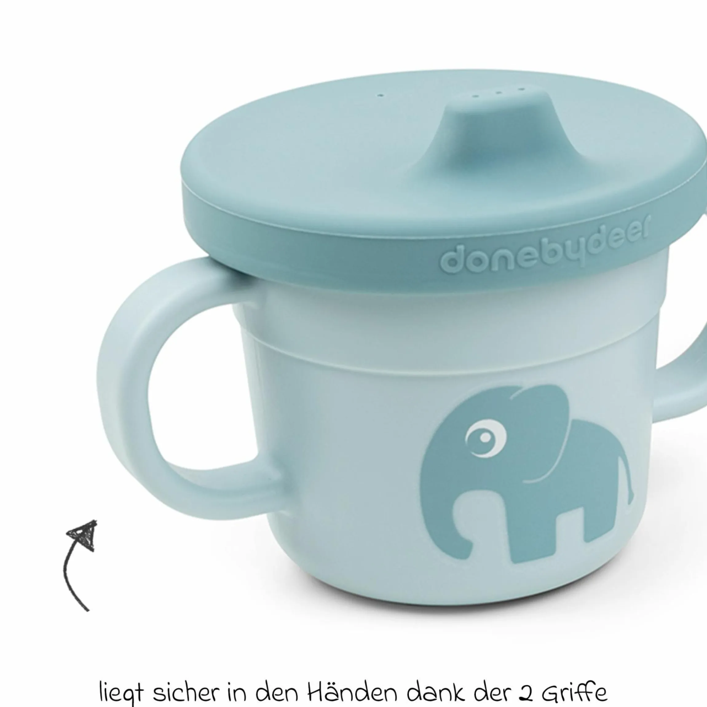 6-tlg. Esslern-Set Foodie - Elphee - Blau