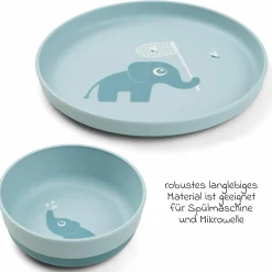 6-tlg. Esslern-Set Foodie - Elphee - Blau