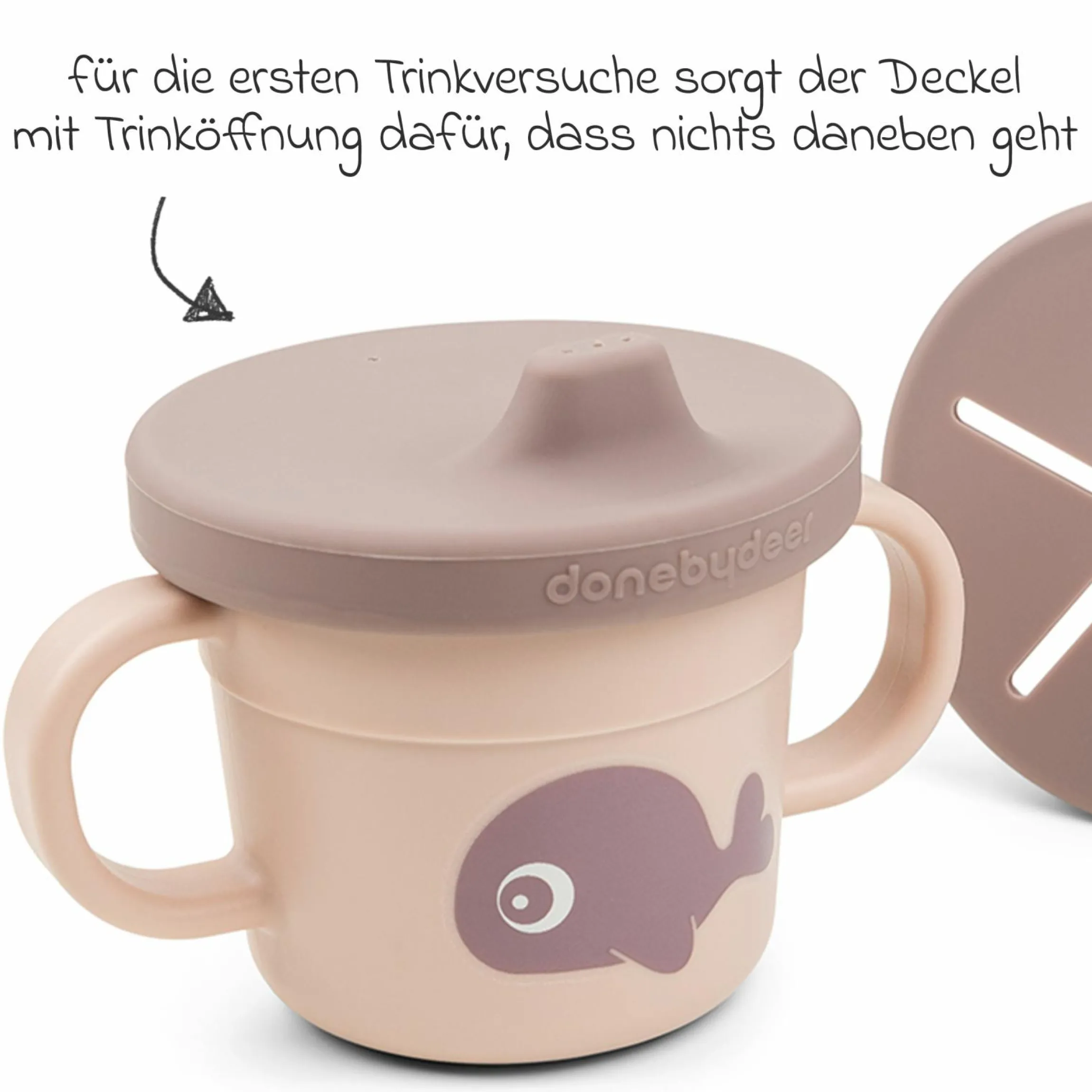 6-tlg. Esslern-Set Foodie - Happy Clouds - Powder